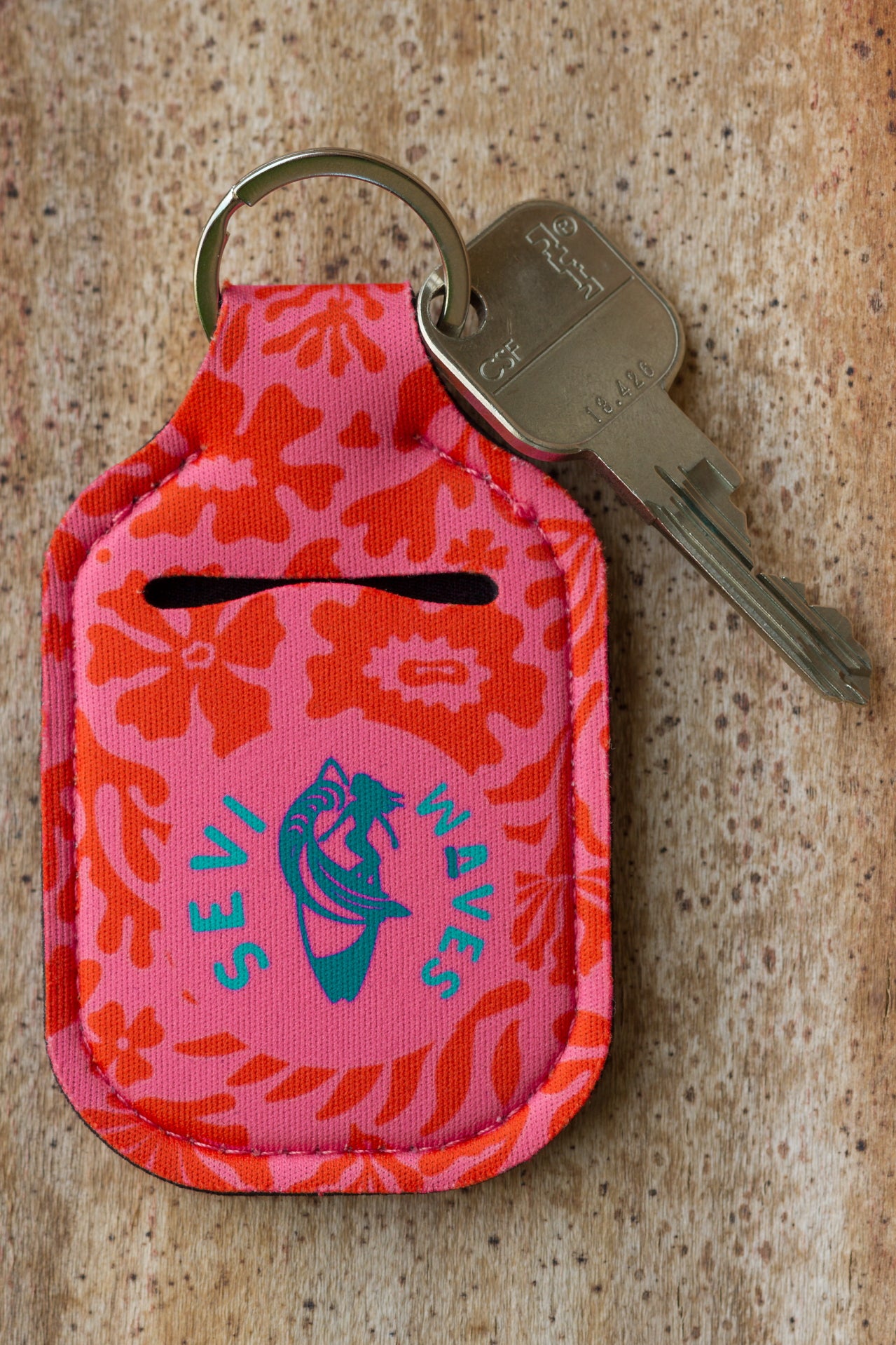 Rosy Current Keychain