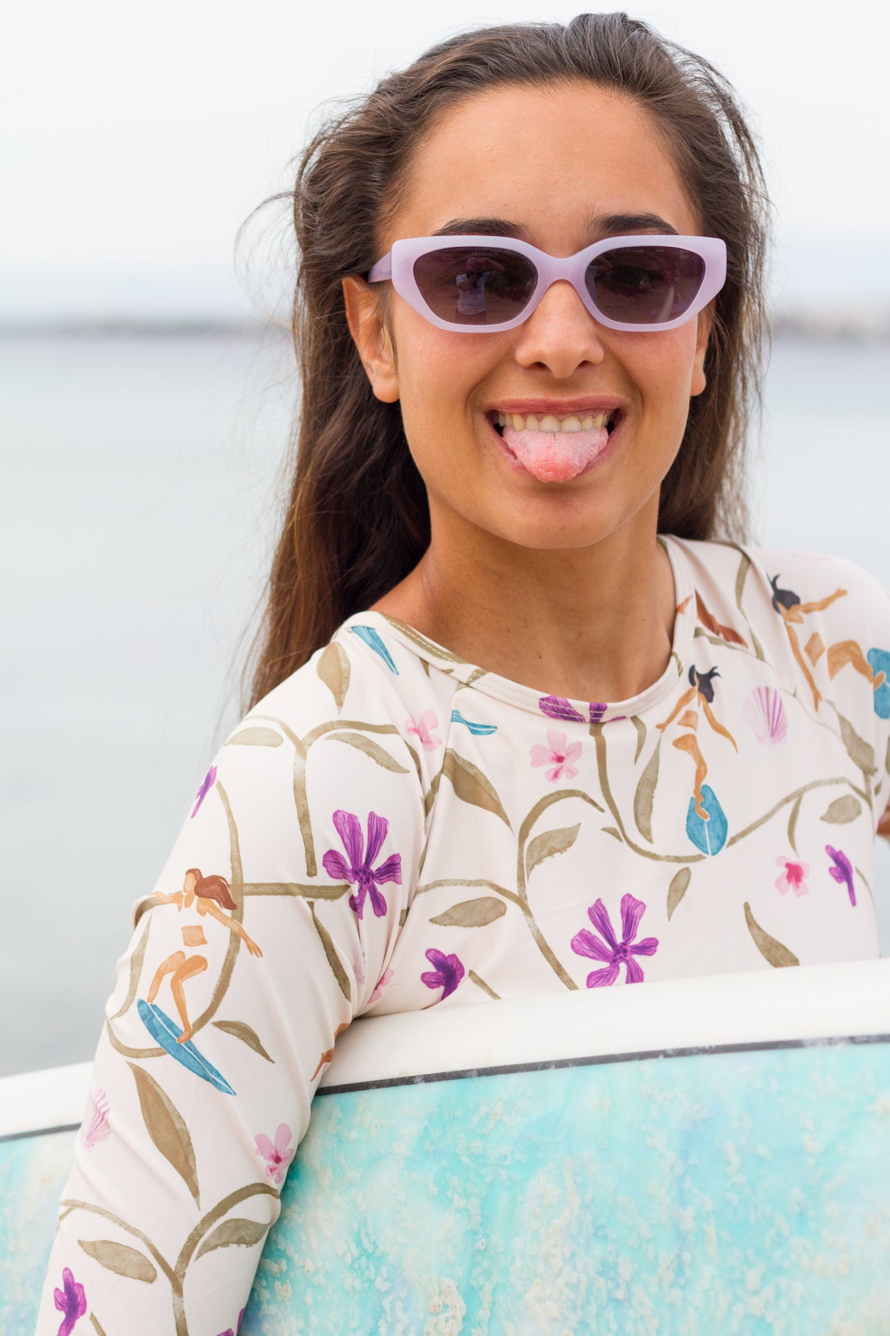 happy surf girl