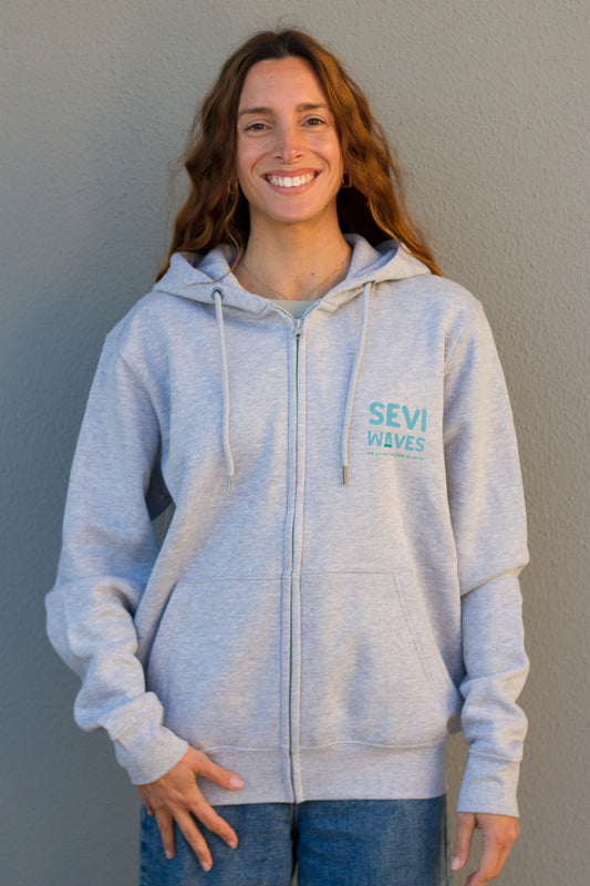 Break the Waves-Zipper Hoodie