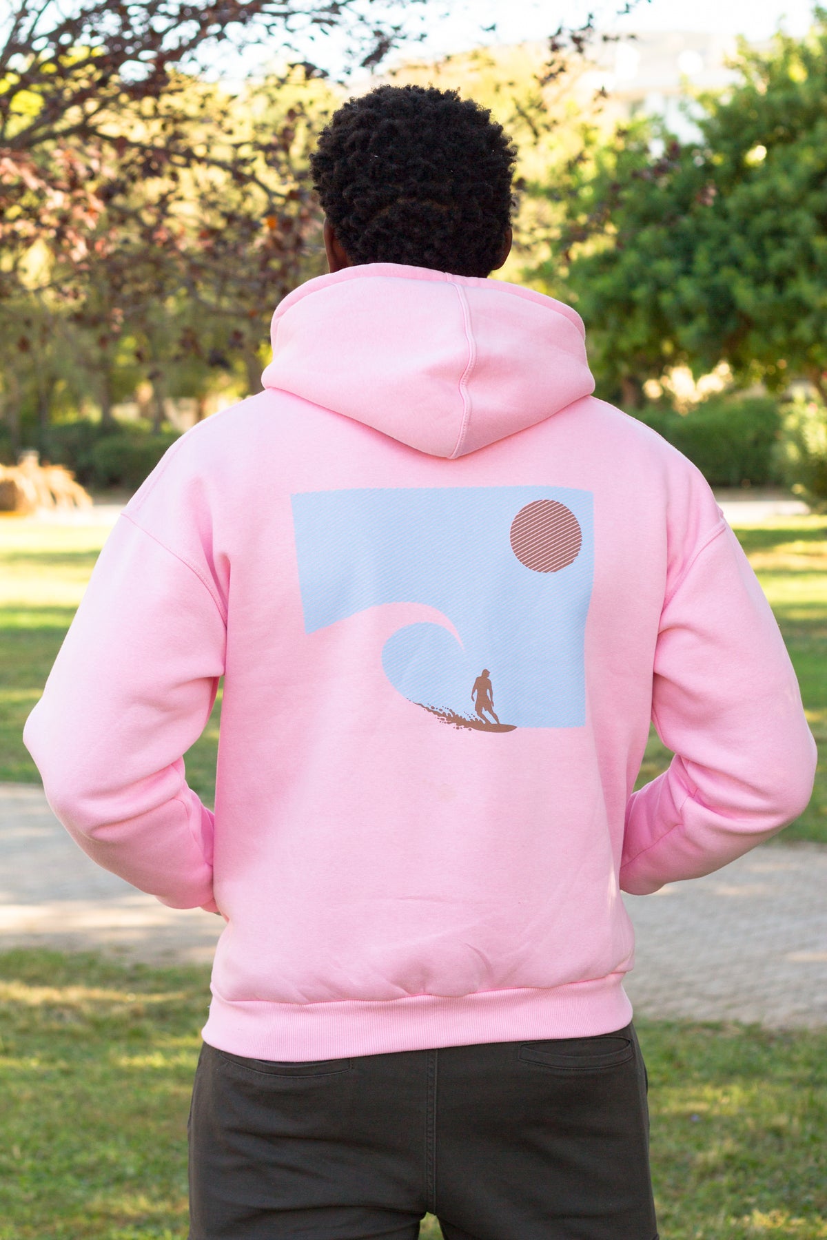 sunset swell hoodie by Sevi Waves
