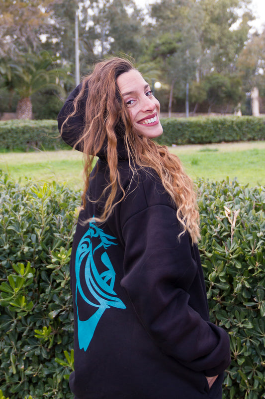 Black Current-Oversized Hoodie