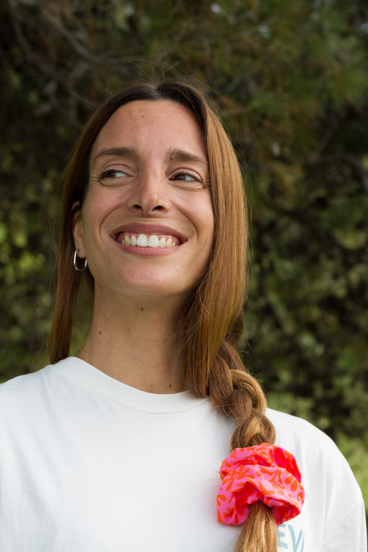 Salty Loop Pink Scrunchie